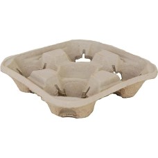 4 CUP CARRIER TRAY PULP 150PCS X BDL