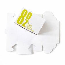 8OZ PRINTED CAKE BOX DESIGN 3 - YELLOW (250 PCS X PKT)