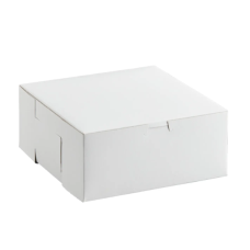WHITE CAKE BOX 14INCH (L) X 14INCH (W) X 5INCH (H) - 50PCS X PKT