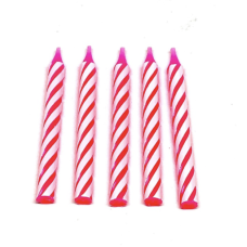 CANDLE SMALLSTRIPES PINK (288 PCS X BOX)