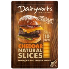 DAIRYWORK CHEDDAR SLICE 200GM X PKT