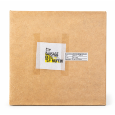 PE WRAPPING PAPER WITH SAUSAGE & EGG TAP MUFFIN LOGO PRINTED 1000 PCS X PKT