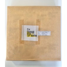 PE WRAPPING PAPER WITH SAUSAGE & EGG TAP MUFFIN LOGO PRINTED 1000 PCS X PKT