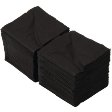 2PLY BLACK COCKTAIL NAPKIN 23CM X 23CM, 1/4 FOLD-PLAIN, 250PCS X 20PKT X CTN