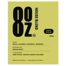 8OZ HOUSE BLEND STICKER (500 PCS X PKT)