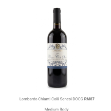 LOMBARDO CHIANTI COLLI SENESI DOGC 12.5% (750ML/BTL)
