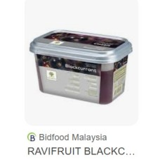 RAVIFRUIT BLACKCURRANT PUREE 1KG X TUB