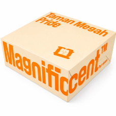 MPB CAKE BOX 210X210X100MM (100 PCS X PKT) (CREAM)